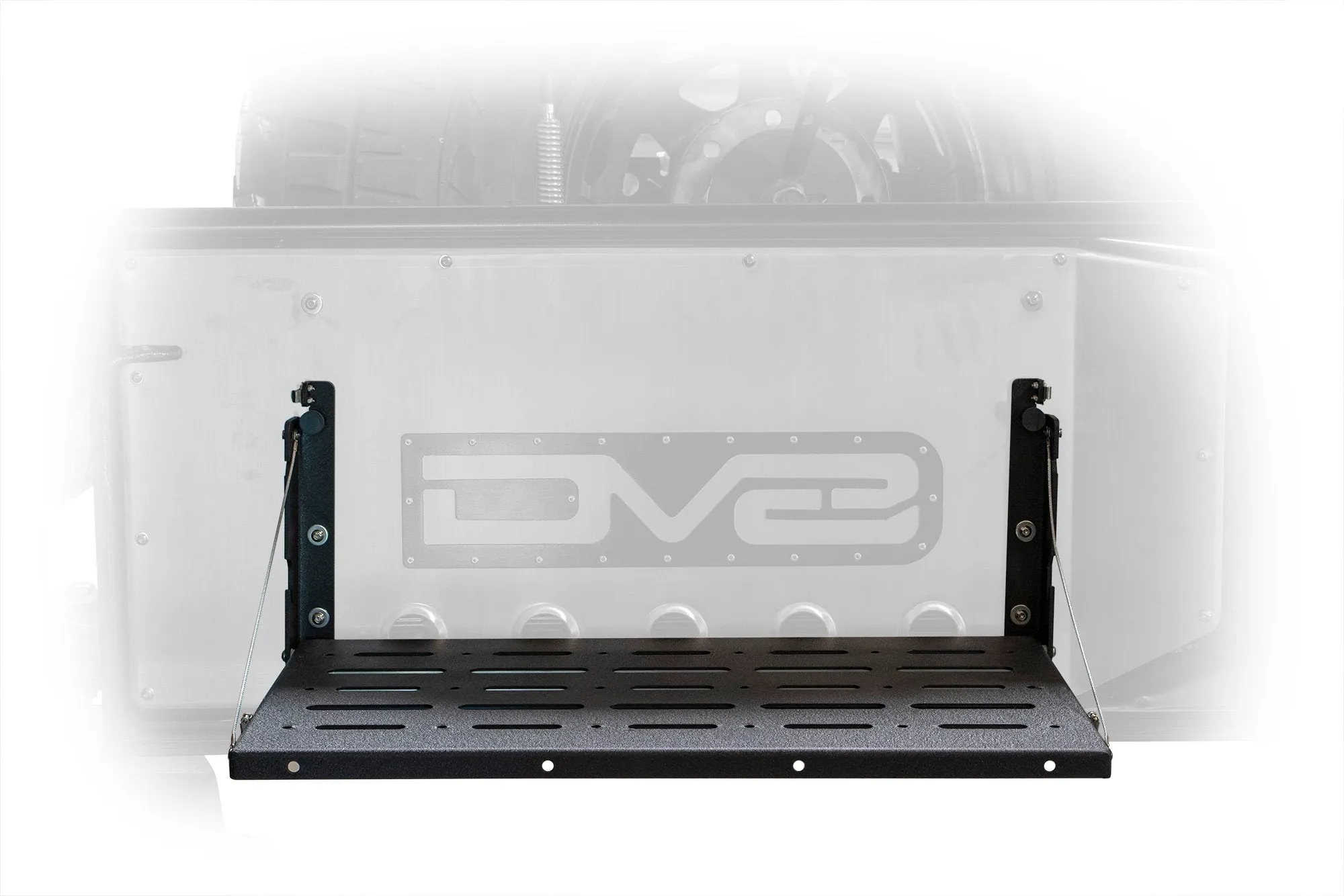 DV8 Off Road Folding Trail Table Jeep Wrangler JK (2007-2018) Rear Door